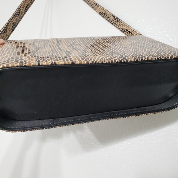 Vtg ROSETTIA Y2K Snakeskin Retro Adjustable Bag - Picture 5 of 9